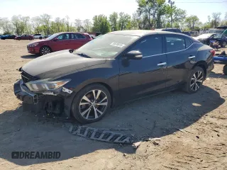 2016 Nissan Maxima 3.5 SV with VIN 1N4AA6AP7GC429618, listed as a Copart auction lot 53876815 with 108,766 mi miles and Salvage Title. Bid and sale history available at carsss.com. Image 1.