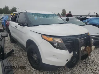2015 Ford Utility Police Interceptor with VIN 1FM5K8AR4FGA04396, listed as a Copart auction lot 79493384 with 0 mi miles and Salvage Title. Bid and sale history available at carsss.com. Image 4.