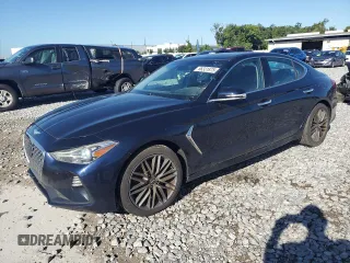 2019 Genesis G70 Advanced with VIN KMTG44LA1KU017479, listed as a Copart auction lot 66331875 with 91,972 mi miles and Clean title. Bid and sale history available at DreamBid. Image 1.