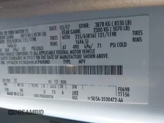 2017 Ford Transit Passenger XL с VIN 1FMZK1CM2HKA76580, выставлен на аукционе IAAI как лот 41436797 с пробегом 86 355 миль миль и . История ставок и продаж доступна на DreamBid. Изображение 9.