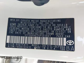 2016 Toyota Corolla L с VIN 5YFBURHE2GP503661, выставлен на аукционе IAAI как лот 42390619 с пробегом 128 373 миль миль и . История ставок и продаж доступна на DreamBid. Изображение 9.