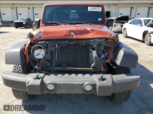 2014 Jeep Wrangler Rubicon with VIN 1C4BJWCG9EL285532, listed as a Copart auction lot 56548325 with 100,032 mi miles and Salvage title. Bid and sale history available at DreamBid. Image 5.