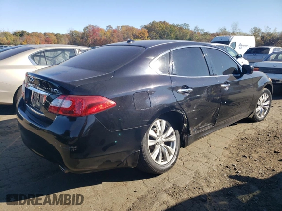 2012 Infiniti M37 with VIN JN1BY1AR2CM393309, listed as a Copart auction lot 76657634 with 109,375 mi miles and Salvage Title. Bid and sale history available at carsss.com. Image 3.