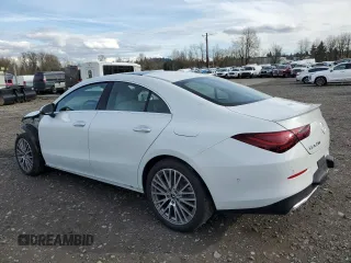 2024 Mercedes-Benz CLA 250 with VIN W1K5J4HB1RN450181, listed as a Copart auction lot 50052825 with 5,297 mi miles and Salvage title. Bid and sale history available at DreamBid. Image 2.