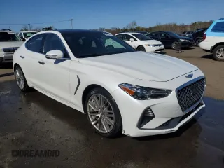2021 Genesis G70 2.0T with VIN KMTG34LA8MU072565, listed as a Copart auction lot 54375895 with 93,275 mi miles and Salvage title. Bid and sale history available at DreamBid. Image 4.