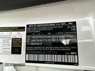 2020 Mercedes-Benz GLE 350 with VIN 4JGFB4KB0LA172131, listed as a Copart auction lot 65279065 with 98,237 mi miles and Clean title. Bid and sale history available at DreamBid. Image 10.