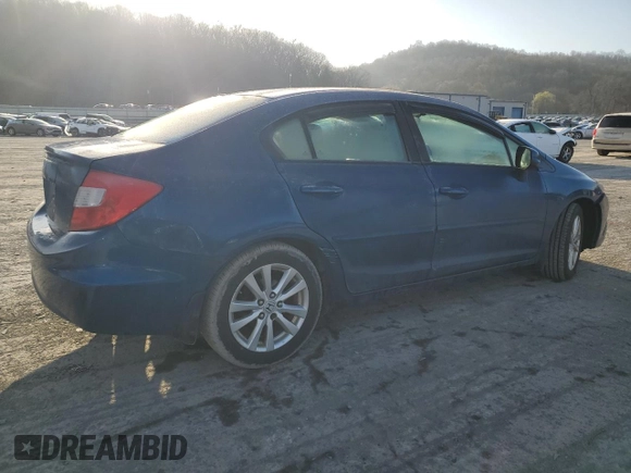 2012 Honda Civic EX-L with VIN 19XFB2F99CE324615, listed as a Copart auction lot 50165245 with 149,076 mi miles and Salvage Title. Bid and sale history available at DreamBid. Image 3.