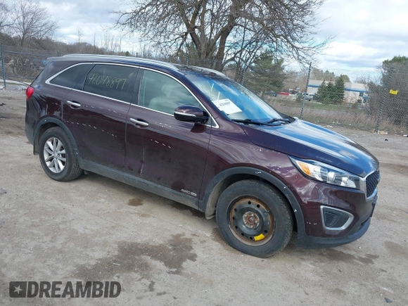 2016 Kia Sorento LX with VIN 5XYPGDA53GG037477, listed as a IAAI auction lot 42048897 with 124,482 mi miles and . Bid and sale history available at DreamBid. Image 1.