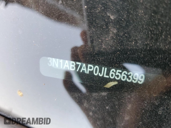 2018 Nissan Sentra SV z VIN 3N1AB7AP0JL656399, wystawiony jako Copart lot #57128935 z przebiegiem 146 925 mil mil oraz Szkoda całkowita • Salvage title. Historia ofert i sprzedaży dostępna na DreamBid. Obrazek 12.