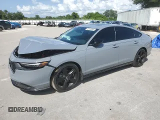 2023 Honda Accord Sport-L with VIN 1HGCY2F75PA064255, listed as a Copart auction lot 63146445 with 24,341 mi miles and Salvage title. Bid and sale history available at DreamBid. Image 1.