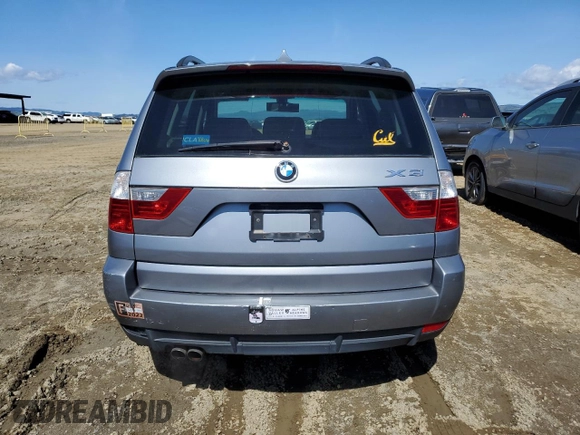 2008 BMW X3 3.0si with VIN WBXPC93498WJ07651, listed as a Copart auction lot 49175615 with 169,001 mi miles and Clean Title. Bid and sale history available at carsss.com. Image 6.