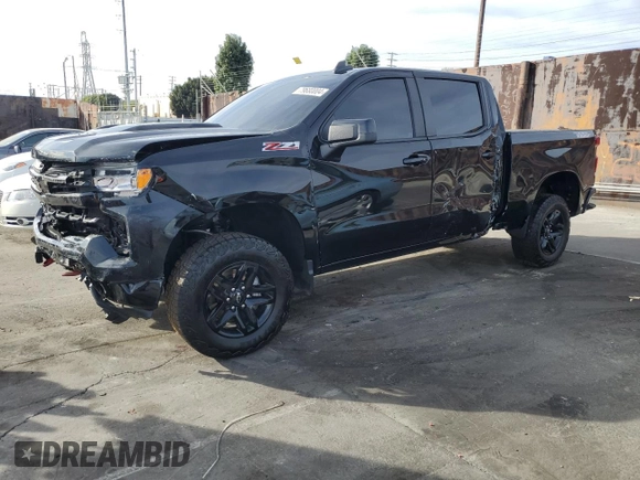 2023 Chevrolet Silverado 1500 LT Trail Boss with VIN 3GCUDFED8PG364449, listed as a Copart auction lot 79680004 with 13,637 mi miles and Salvage Title. Bid and sale history available at DreamBid. Image 1.