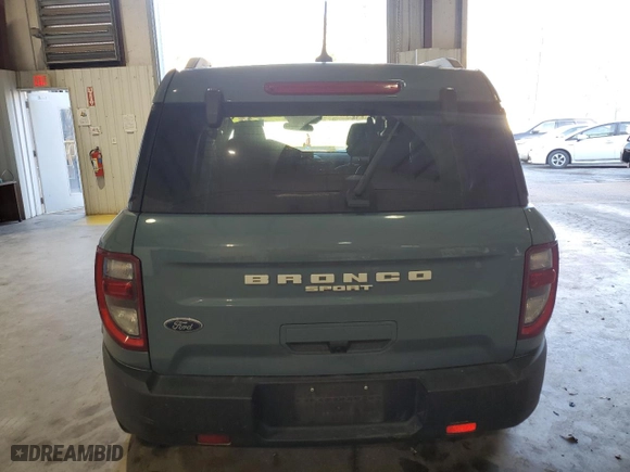 2023 Ford Bronco Sport Big Bend with VIN 3FMCR9B69PRD97321, listed as a Copart auction lot 42635375 with 46,944 mi miles and Salvage Title. Bid and sale history available at carsss.com. Image 6.