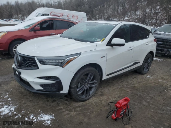 2020 Acura RDX w/A-Spec Pkg with VIN 5J8TC2H6XLL028904, listed as a Copart auction lot 44723385 with 0 mi miles and Salvage Title. Bid and sale history available at carsss.com. Image 1.