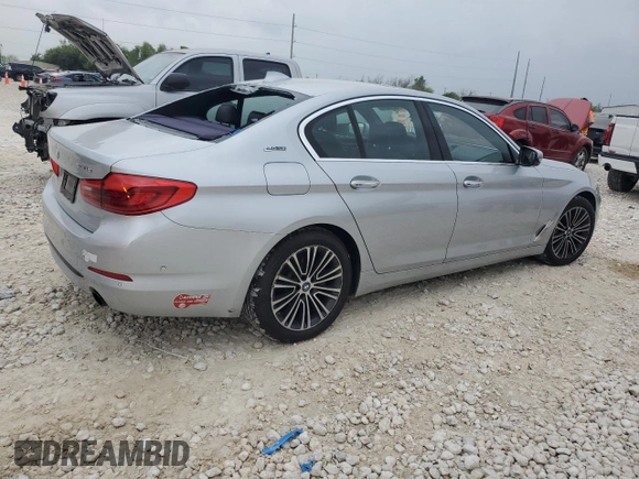2018 BMW 5 Series 530e xDrive with VIN WBAJB1C58JB084292, listed as a Copart auction lot 51213575 with 105,277 mi miles and Clean title. Bid and sale history available at DreamBid. Image 3.