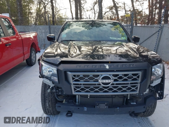2022 Nissan Frontier S with VIN 1N6ED1CMXNN647043, listed as a IAAI auction lot 41410487 with 20,463 mi miles and . Bid and sale history available at DreamBid. Image 12.