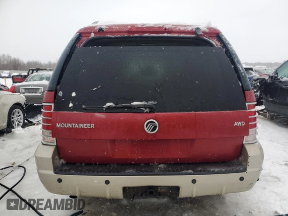 2005 Mercury Mountaineer with VIN 4M2ZU86E95ZJ31597, listed as a Copart auction lot 41633035 with 266,358 mi miles and Clean title. Bid and sale history available at DreamBid. Image 6.