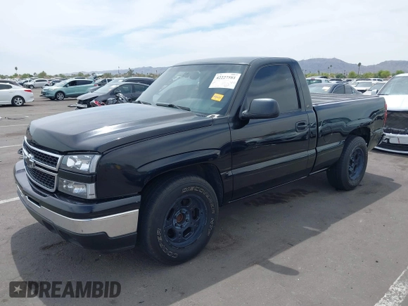 2006 Chevrolet Silverado 1500 Work Truck with VIN 1GCEC14ZX6Z110909, listed as a IAAI auction lot 42227581 with 156,634 mi miles and . Bid and sale history available at DreamBid. Image 2.