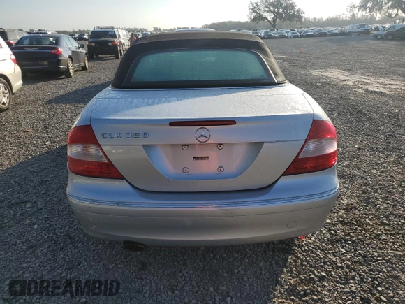 2006 Mercedes-Benz CLK 350 with VIN WDBTK56H96F191584, listed as a Copart auction lot 78247294 with 74,012 mi miles and Salvage Title. Bid and sale history available at DreamBid. Image 6.