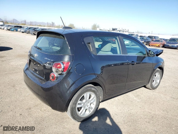 2015 Chevrolet Sonic LT with VIN 1G1JC6SH6F4127167, listed as a Copart auction lot 43568615 with 28,509 mi miles and Salvage Title. Bid and sale history available at carsss.com. Image 3.