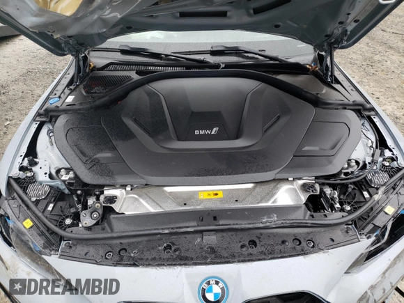 2024 BMW i4 M50 with VIN WBY33AW08RFR92494, listed as a Copart auction lot 64112974 with 3,485 mi miles and Salvage Title. Bid and sale history available at carsss.com. Image 11.