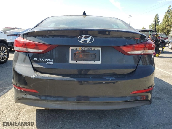 2017 Hyundai Elantra SE with VIN KMHD74LF2HU086738, listed as a Copart auction lot 52557995 with 121,568 mi miles and Clean Title. Bid and sale history available at carsss.com. Image 6.