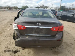 2017 Infiniti Q50 Signature Edition with VIN JN1EV7AP0HM739324, listed as a Copart auction lot 43063345 with 124,406 mi miles and Salvage Title. Bid and sale history available at DreamBid. Image 6.