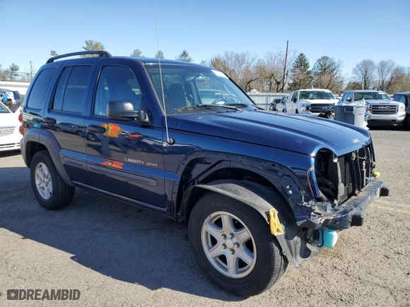 2003 Jeep Liberty Sport with VIN 1J4GL48K93W725689, listed as a Copart auction lot 50212495 with NaN miles and Salvage Title. Bid and sale history available at carsss.com. Image 4.