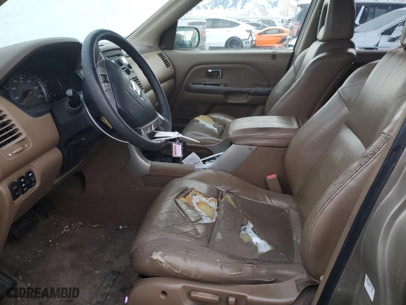 2005 Honda Pilot EX-L with RES with VIN 2HKYF18655H553320, listed as a Copart auction lot 88974095 with 185,265 mi miles and Salvage Title. Bid and sale history available at carsss.com. Image 7.