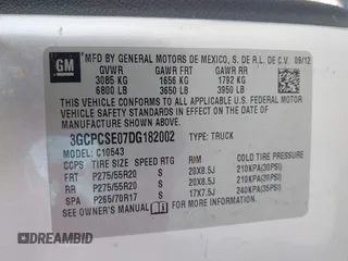 2013 Chevrolet Silverado 1500 LT with VIN 3GCPCSE07DG182002, listed as a IAAI auction lot 41917055 with 170,243 mi miles and . Bid and sale history available at DreamBid. Image 9.
