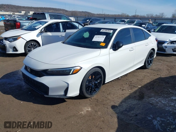 2025 Honda Civic Sport with VIN 2HGFE2F50SH514604, listed as a IAAI auction lot 41585374 with 2,064 mi miles and . Bid and sale history available at DreamBid. Image 18.