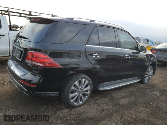 2016 Mercedes-Benz GLE 350 with VIN 4JGDA5HB0GA736602, listed as a Copart auction lot 42185875 with 124,002 mi miles and Salvage title. Bid and sale history available at DreamBid. Image 3.