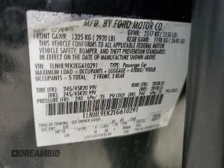 2014 Lincoln MKS with VIN 1LNHL9EK2EG610291, listed as a Copart auction lot 54544745 with 147,075 mi miles and Salvage Title. Bid and sale history available at carsss.com. Image 12.