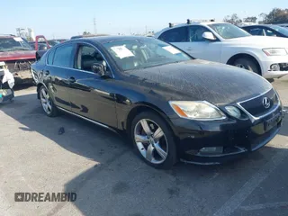 2007 Lexus GS 350 with VIN JTHBE96S370017813, listed as a IAAI auction lot 41884792 with 184,735 mi miles. Bid and sale history available at carsss.com. Image 1.
