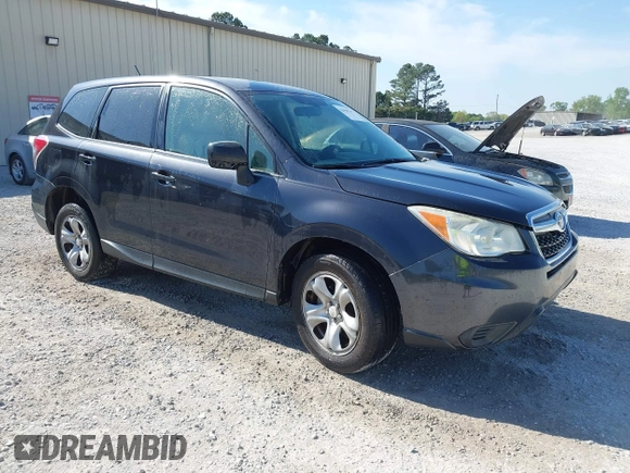 2014 Subaru Forester 2.5i with VIN JF2SJAAC0EH477090, listed as a IAAI auction lot 42080193 with 277,527 mi miles and . Bid and sale history available at DreamBid. Image 1.