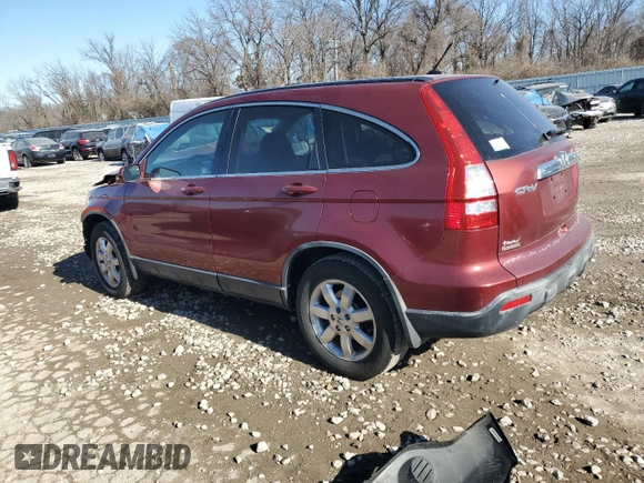 2007 Honda CR-V EX-L with VIN JHLRE487X7C080730, listed as a Copart auction lot 42798955 with 177,476 mi miles and Salvage Title. Bid and sale history available at carsss.com. Image 2.
