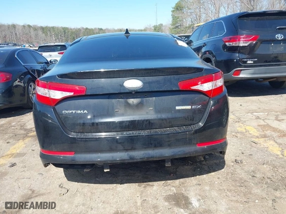 2013 Kia Optima Hybrid EX with VIN KNAGM4AD0D5039561, listed as a IAAI auction lot 41760837 with 1 mi miles. Bid and sale history available at carsss.com. Image 16.