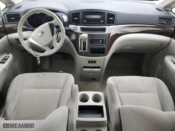 2015 Nissan Quest S with VIN JN8AE2KP4F9133235, listed as a Copart auction lot 54136054 with 213,140 mi miles and Salvage Title. Bid and sale history available at carsss.com. Image 8.