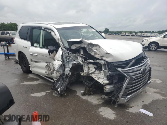 2020 Lexus LX 570 with VIN JTJDY7AX8L4316755, listed as a Copart auction lot 61222745 with 69,021 mi miles and Salvage title. Bid and sale history available at DreamBid. Image 4.