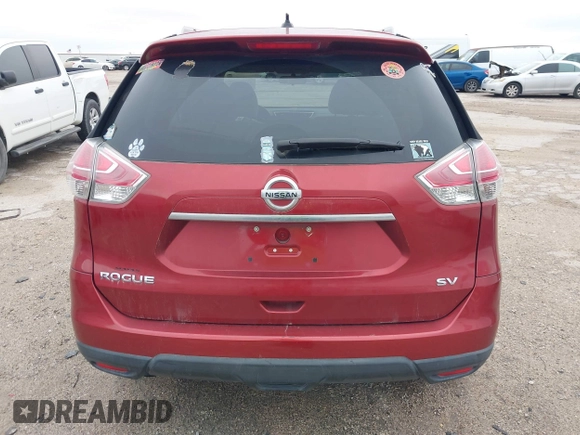 2016 Nissan Rogue SL with VIN 5N1AT2MT5GC745262, listed as a IAAI auction lot 41271388 with 122,696 mi miles. Bid and sale history available at carsss.com. Image 16.