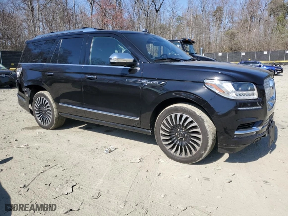 2021 Lincoln Navigator Black Label with VIN 5LMJJ2TT6MEL20329, listed as a Copart auction lot 49008805 with 51,152 mi miles and Salvage Title. Bid and sale history available at carsss.com. Image 4.