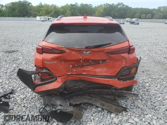 2020 Hyundai Kona SEL Plus with VIN KM8K62AA7LU558429, listed as a Copart auction lot 50359095 with 44,432 mi miles and Salvage Title. Bid and sale history available at carsss.com. Image 6.