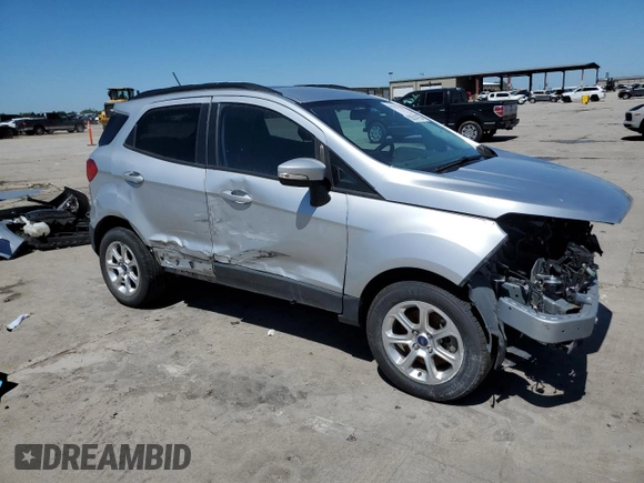 2020 Ford EcoSport SE z VIN MAJ3S2GE0LC394354, wystawiony jako Copart lot #53514755 z przebiegiem Nie podano mil oraz Szkoda całkowita • Salvage title. Historia ofert i sprzedaży dostępna na DreamBid. Obrazek 4.