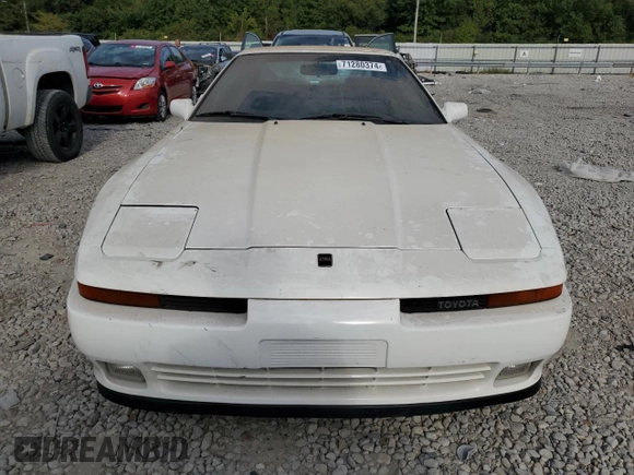 1989 Toyota Supra z VIN JT2MA71J5K0116367, wystawiony jako Copart lot #71280374 z przebiegiem Nie podano mil oraz Szkoda całkowita • Salvage title. Historia ofert i sprzedaży dostępna na DreamBid. Obrazek 5.