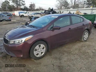2018 Kia Forte LX with VIN 3KPFK4A7XJE258395, listed as a Copart auction lot 42160635 with 72,093 mi miles and Salvage Title. Bid and sale history available at carsss.com. Image 1.