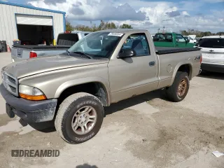 2004 Dodge Dakota with VIN 1D7GG16K94S622234, listed as a Copart auction lot 79830354 with 63,401 mi miles and Salvage Title. Bid and sale history available at carsss.com. Image 1.