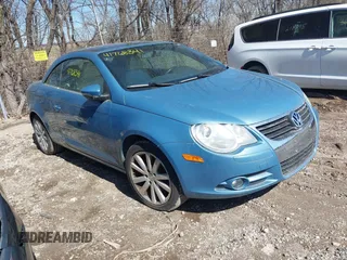 2010 Volkswagen Eos Komfort with VIN WVWBA7AH5AV011180, listed as a IAAI auction lot 41768341 with 181,473 mi miles and . Bid and sale history available at DreamBid. Image 1.