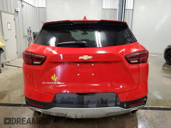 2023 Chevrolet Blazer LT with VIN 3GNKBHR41PS130600, listed as a Copart auction lot 55094785 with 72,155 mi miles and Salvage title. Bid and sale history available at DreamBid. Image 6.
