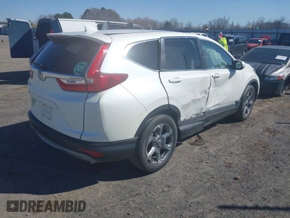 2017 Honda CR-V EX with VIN 2HKRW1H58HH519386, listed as a IAAI auction lot 41777509 with 76,499 mi miles. Bid and sale history available at carsss.com. Image 4.