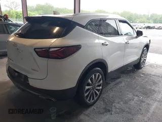 2022 Chevrolet Blazer Premier z VIN 3GNKBLR46NS148039, wystawiony jako IAAI lot #42264392 z przebiegiem 68 246 mil mil oraz . Historia ofert i sprzedaży dostępna na DreamBid. Obrazek 4.